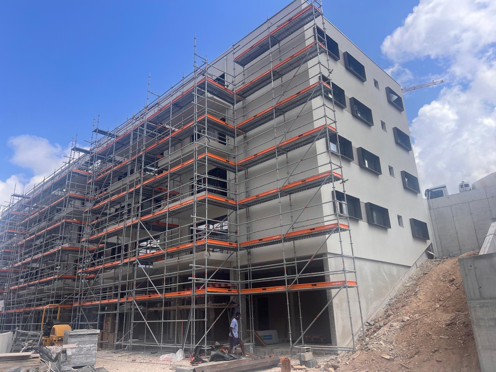 Estrutura de obra em remodelação